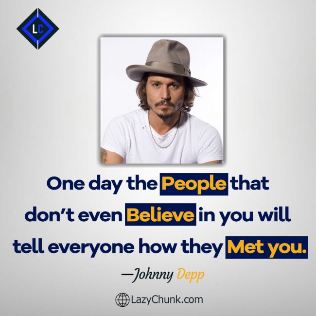 Johnny Depp Quotes feature image - Lazy Chunk